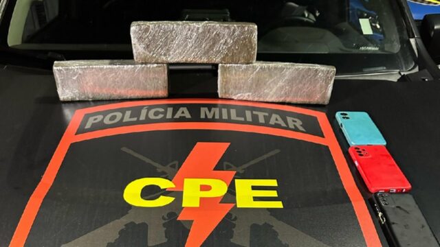 Polícia Militar apreende drogas e prende três suspeitos em Orizona