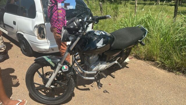 Motociclista fica ferido em colisão na GO-210, entre Catalão e Goiandira
