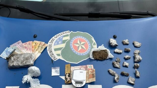 Mulher é presa por tráfico de drogas e menor apreendido em Pires do Rio