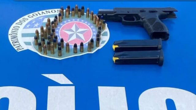 Homem é preso com pistola após ameaça durante desentendimento no trânsito em Catalão