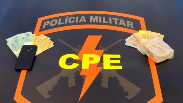 Homem é preso por tráfico de drogas em Pires do Rio; CPE apreende meia barra de crack