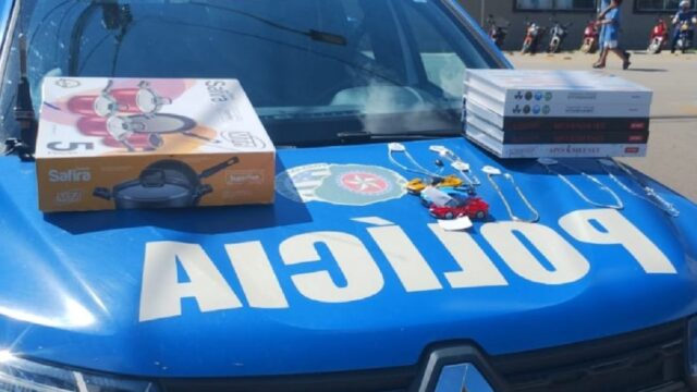 Homem é preso após furtar mercadorias de loja no centro de Catalão
