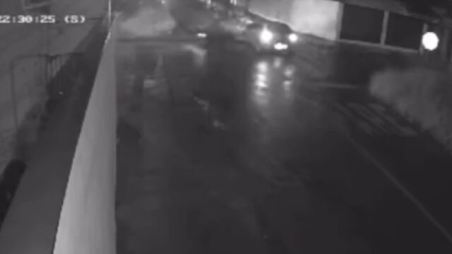 Câmera registra acidente que deixou motociclista ferido em Catalão