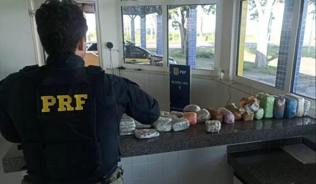 PRF apreende 13 kg de drogas na BR-153; destino seria Uberlândia