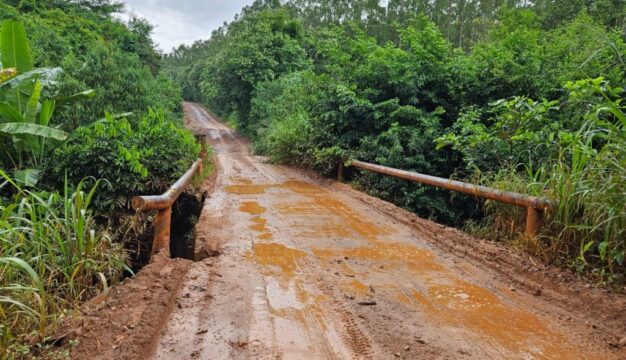 Ponte na zona rural entre Catalão e Ouvidor continua interditada; risco elevado de acidentes