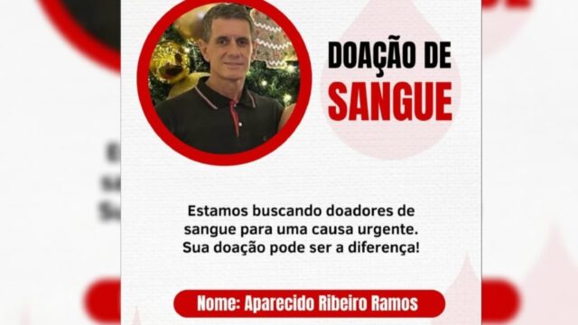 Família de Ouvidor faz campanha urgente por doação de sangue para paciente internado em Goiânia
