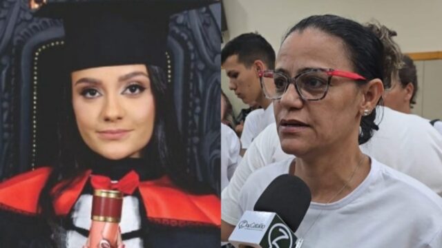 Mãe de jovem assassinada pelo pai fala após condenação: "Sinto alívio, tinha medo dele ir pra rua e fazer algo com a gente"