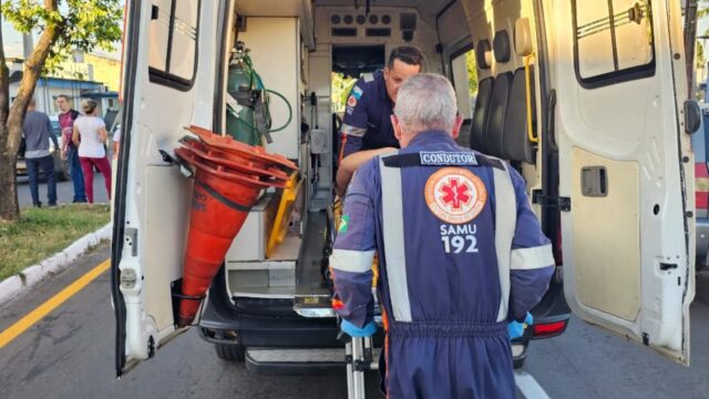 Mulher fica ferida em acidente de trânsito em Catalão