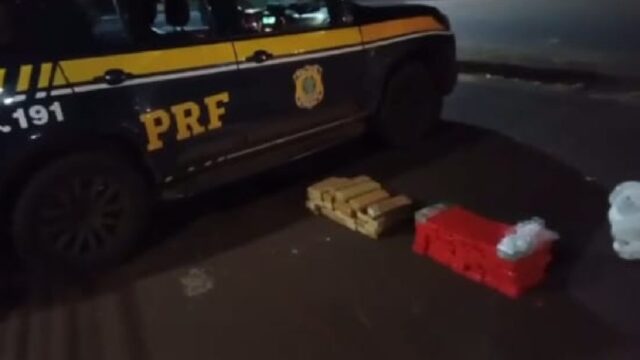 PRF prende dois jovens com 50 kg de maconha na BR-153 em Itumbiara