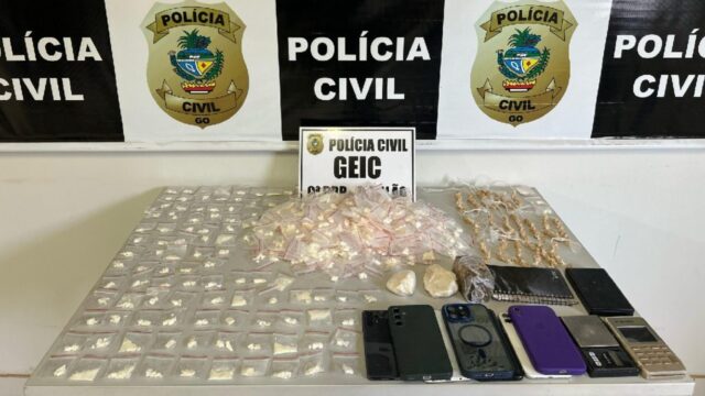 Polícia Civil prende homem por tráfico de drogas em operação no bairro Castelo Branco, em Catalão