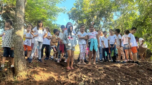 Crianças de Nova Aurora participam de ação educativa no Dia da Água