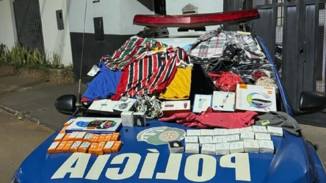Homem é preso em flagrante por furto qualificado a loja no centro de Orizona