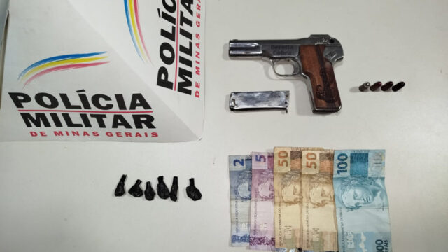Adolescente é apreendido por tráfico de drogas e posse ilegal de arma de fogo em Araguari