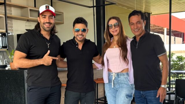 Gravata recebe Zezé de Camargo em Catalão para tratar de projetos futuros; turnê "Rústico" está entre os temas