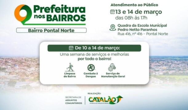 Catalão: Prefeitura nos Bairros retorna com serviços gratuitos no Pontal Norte