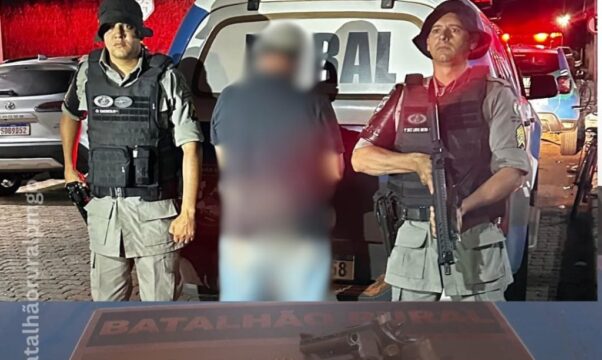 Batalhão Rural apreende arma de fogo irregular e prende homem em Orizona