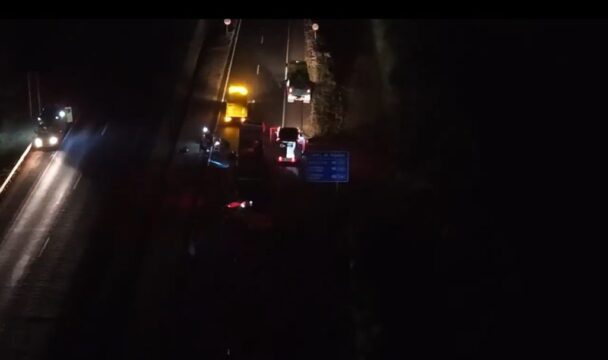 Colisão entre caminhão e carreta deixa uma vítima grave na BR-050, entre Uberlândia e Uberaba