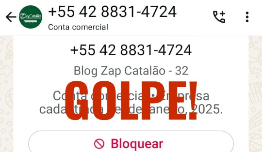 URGENTE! Golpe do Pix usa nome do portal Zap Catalão para enganar vítimas