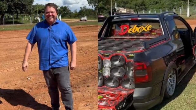 Prefeito Wisner Araújo inicia construção da pista de som automotivo no Complexo Poliesportivo Lago Bonito, em Corumbaíba