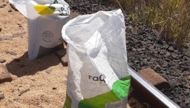 Seis pessoas são presas por furto de soja em pontilhão ferroviário em Araguari