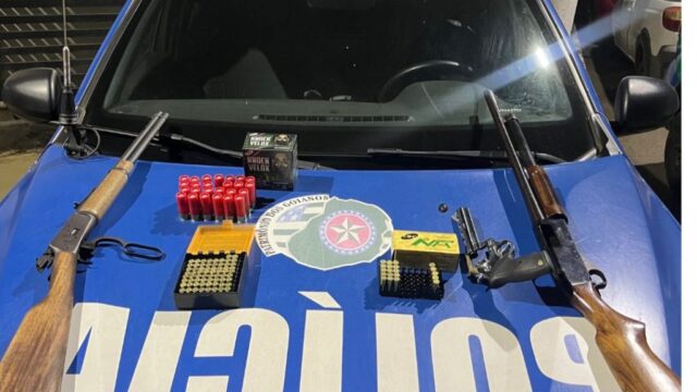 Homem de 64 anos é preso em flagrante após ameaçar crianças com arma de fogo em condomínio de Catalão