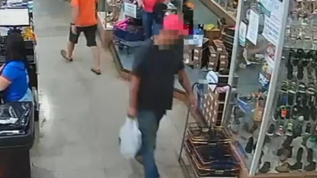 Homem furta carnes de supermercado no centro de Pires do Rio e foge