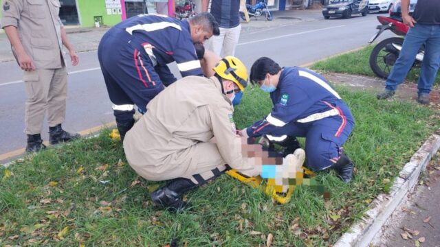 Acidente entre duas motos deixa feridos no Vila Chaud, em Catalão