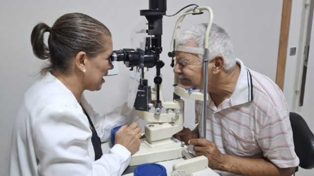 UFCAT promove avaliação da saúde e da visão de idosos na FEACC, em Catalão