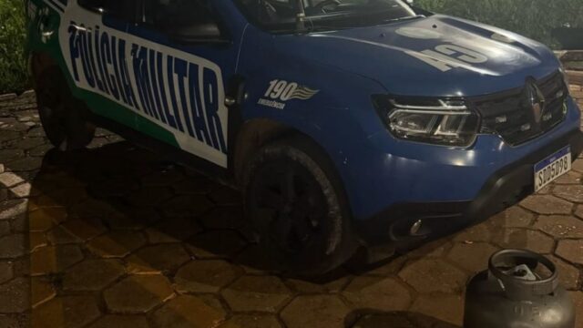 Mulher é presa suspeita de furtar botijão de gás em residência no distrito de Santo Antônio do Rio Verde, em Catalão