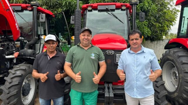 Prefeito Allisson Peixoto conquista trator para atender Agricultura e Infraestrutura em Goiandira