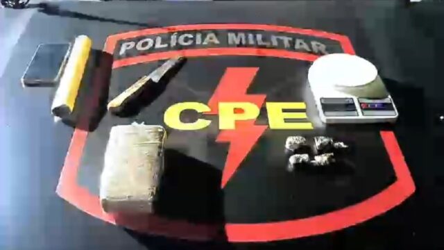 Homem é preso por tráfico de drogas com porções de maconha e balança de precisão em Pontalina
