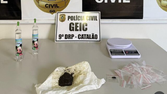 GEIC prende jovem de 22 anos em flagrante por tráfico de drogas em Catalão