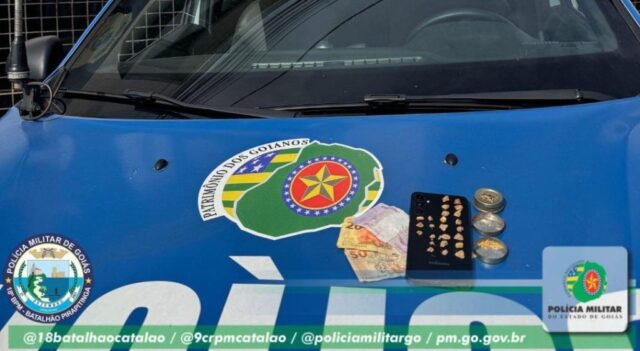 Homem é preso por tráfico de drogas e receptação no bairro Jardim Primavera, em Catalão