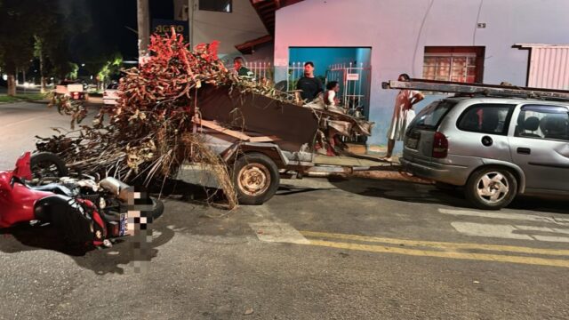 Motociclista fica ferido após colisão com carretinha em Catalão