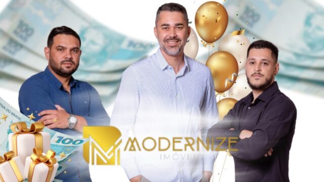 Modernize Imóveis lança sorteio de R$ 1 mil via PIX em comemoração aos seus dois anos