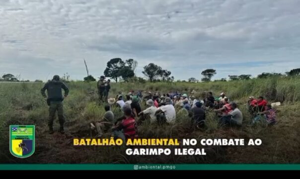 Garimpo ilegal é descoberto em Cristalina e 50 pessoas são autuadas pela PM Ambiental