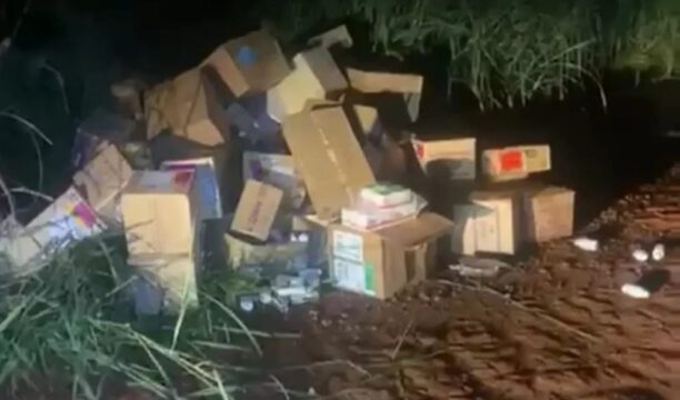 Carga de medicamentos furtada em Uberlândia é recuperada pela PM às margens da BR-452