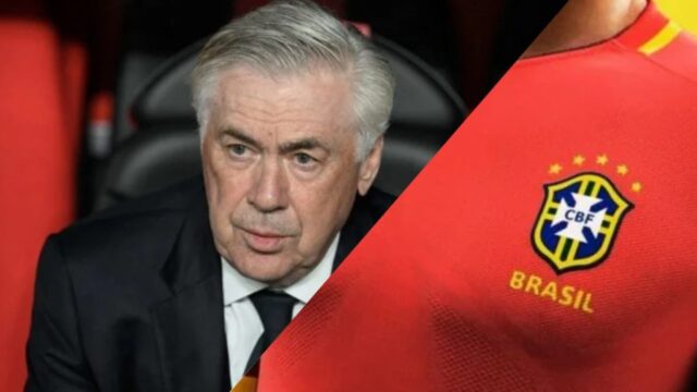 Seleção mira Carlo Ancelotti e avalia uniforme vermelho para lutar pelo hexa