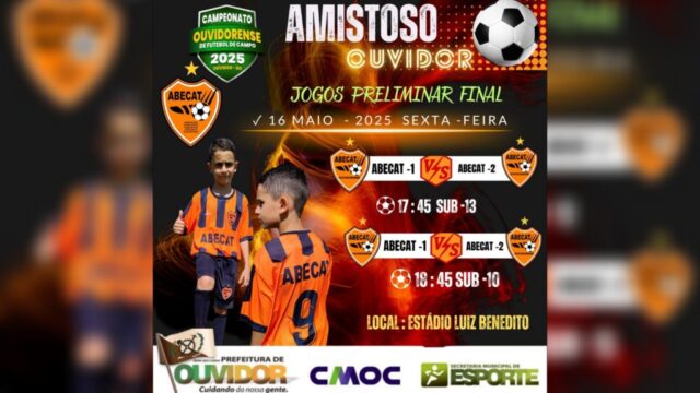 ABECAT promove amistosos das categorias de base antes da final do Campeonato Ouvidorense