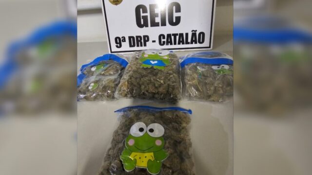 Polícia Civil (GEIC) apreende droga de alto valor e prende suspeito de tráfico no momento em que chegava a Catalão para comercializá-la