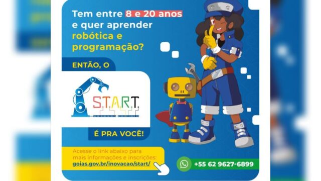 Programa Start abre inscrições para cursos gratuitos de robótica e tecnologia em Catalão
