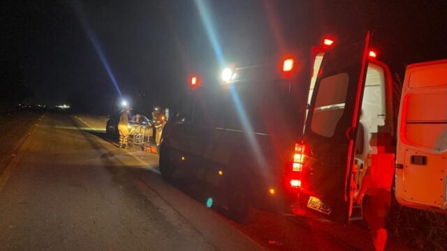 Homem de 62 anos fica ferido após queda de moto na GO-210 entre Catalão e Goiandira