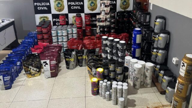 Polícia Civil deflagra operação “Drop Set”, cumpre mandado e apreende R$ 45 mil em suplementos adquiridos de forma fraudulenta