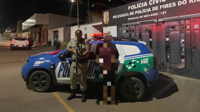 Mulher é agredida pelo companheiro após dia de consumo de álcool em Pires do Rio; suspeito foi preso