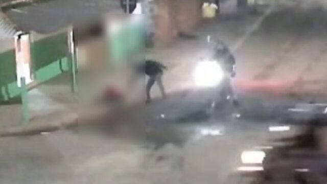 Câmera de segurança registra execução de homem a tiros em esquina de Goiandira