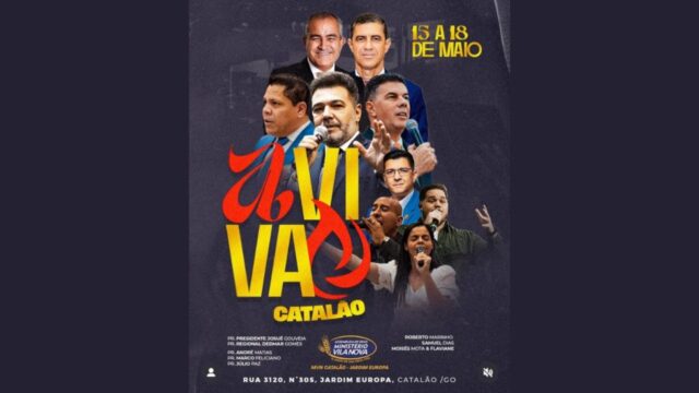 AVIVA CATALÃO 2025 promete quatro dias de fé, louvor e atrações para toda a família