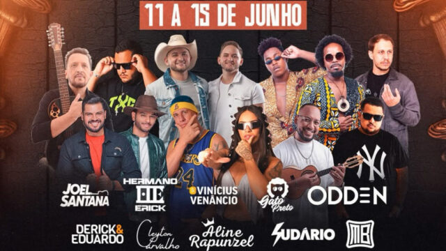 Confira a grade completa de shows da boate Rancho Privillege durante a Expo Campo Alegre 2025