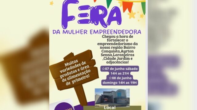 I Feira da Mulher Empreendedora acontece neste fim de semana em bairros de Catalão