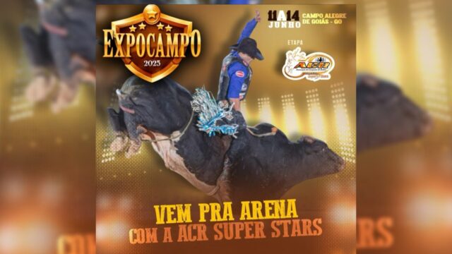 Começa hoje o rodeio em touros da ExpoCampo em Campo Alegre de Goiás com a ACR