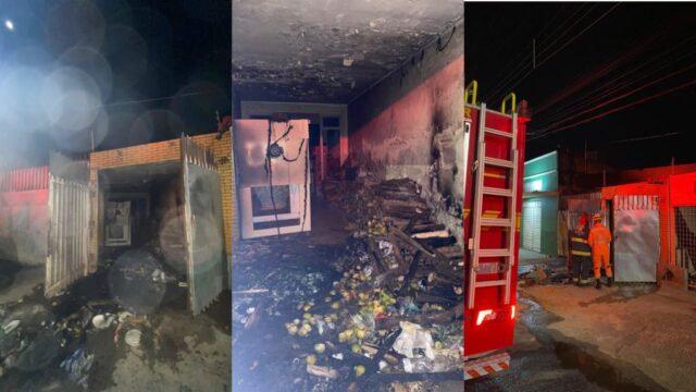 Incêndio atinge depósito de restaurante em Araguari